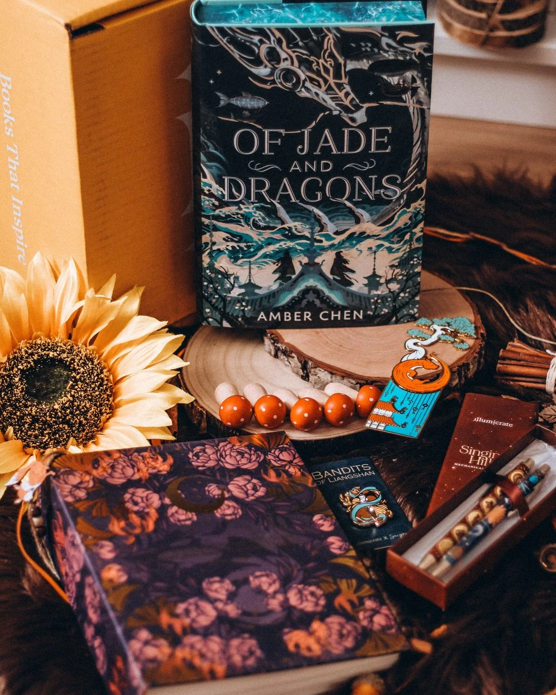 Of Jade and Dragons by Amber Chen full box (Illumicrate 'I Will Fly' Exclusive)