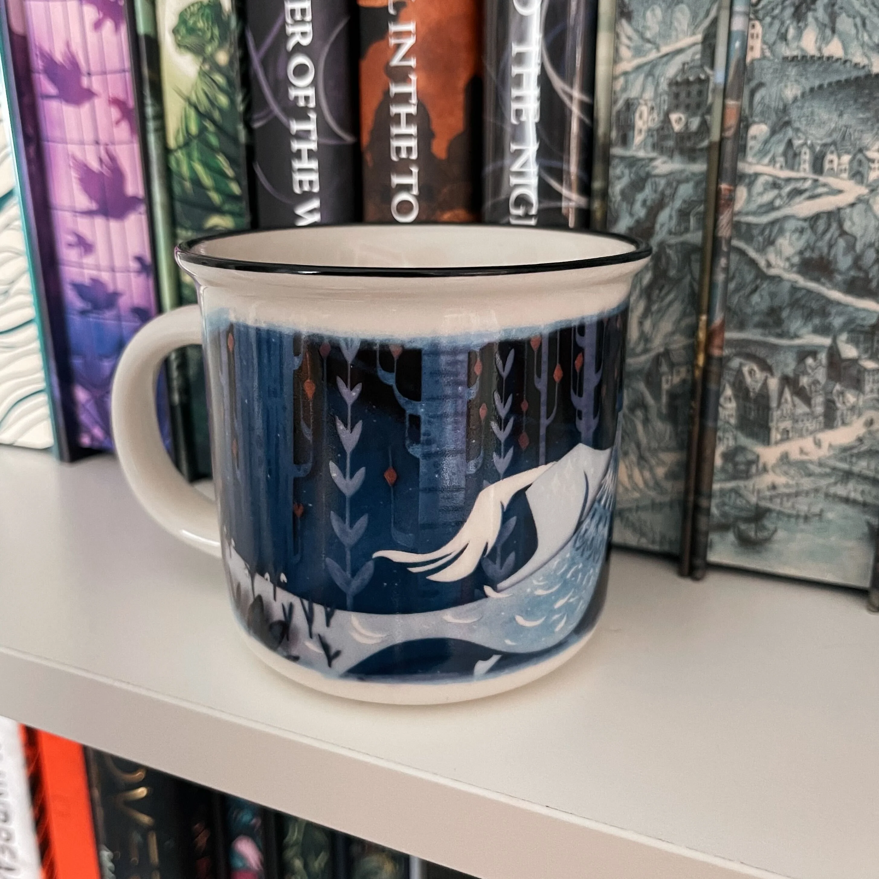 'The Road Through Midnight' Winternight Ceramic Mug - Image 3